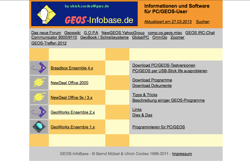 Infobase-Startseite