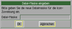Dateimaske eingeben
